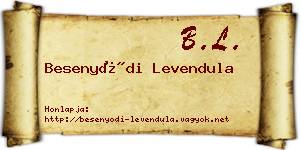 Besenyődi Levendula névjegykártya